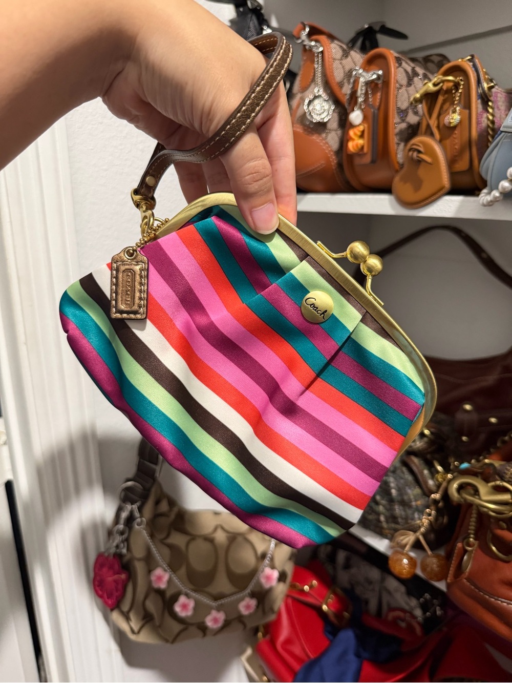 Vintage Coach Legacy Strip Kisslock